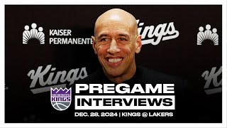 Interim Head Coach Doug Christie Pregame Media Availability | 12.28.24 vs Los Angeles Lakers