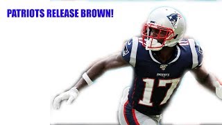 Breaking News!- New England Patriots release Antonio Brown due to threatening te