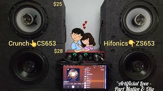 ( Crunch CS653 VS Hifonics ZS653 ) 6 1/2 Car Speakers