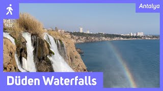 Düden Waterfalls - Düden Park - Antalya Lara Walking Tour [4K] UHD 60 FPS ASMR