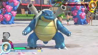 Pokkén Tournament DX - Blastoise Gameplay with Mew (Direct-Feed Switch Footage)