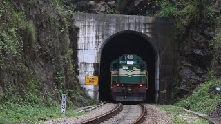 Sengottai Kollam passenger Entering to a Tunnel Near ottakkal | Indian railways