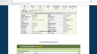 Active Arrest Warrant Search Sample Reports