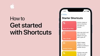 Discover Starter Shortcuts — Apple Support