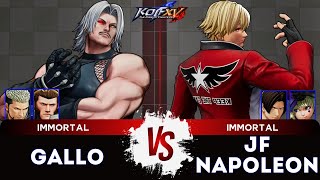 KOF XV🌟 GALLO (Maxima/O.Rugal/Goenitz) vs JF NAPOLEON (Yuri/Iori/Isla) 🌟Ranked Match - 02/25