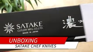 Unboxing Satake Japanese Chef Knives