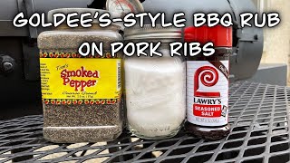 Goldee's BBQ Spice Rub On  Pork Ribs