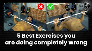 5 Best Gym Exercises Most People are doing Wrong || Venkat Fitness Trainer