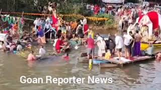 Goan Reporter News:: Watch Sangod Capsizes At CumbarjuaParticipants and others Rescued