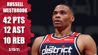 Russell Westbrook’s 42-point triple-double not enough for Wizards [HIGHLIGHTS] | NBA on ESPN