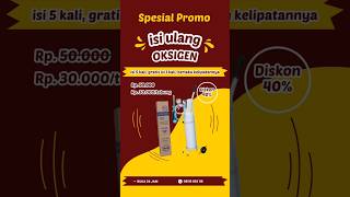 PROMO ISI ULANG OKSIGEN Rp. 25.000/tabung ukuran 1m3. Ph. 0811-9992-118 #isiulangoksigen #ambulance