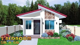 25 SQM | 2 BEDROOM | SMALL HOUSE DESIGN IDEA | 5X5M | BAHAY | SIMPLE HOUSE DESIGN