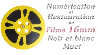 SUPER8FRANCE - Numérisation et restauration  de  film 16mm muet noir et blanc (Gevaert film)