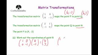 Matrix Transformations - Corbettmaths