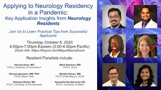 Neurology Applicant Webinar October 2020