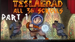 Teslagrad PS4 WALKTHROUGH all 36 SCROLLS part 1 Platinum Trophy