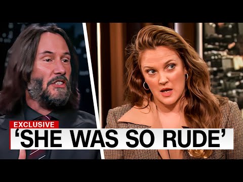 Keanu Reeves OUT of his interview with Drew Barrymore.