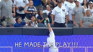 Yankees Aaron Judge Robs a Home Run to Start The Game!!!!! Vs Royals