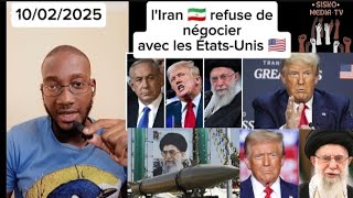 l'Iran 🇮🇷 refuse de négocier avec les états Unis 🇺🇸