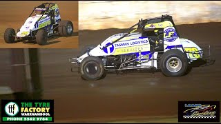 Wingless Sprints  A-Main Final Gold Cup Laang Speedway 30-12-2024