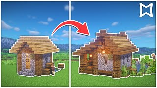 ► Minecraft Village Fishing hut (Fisher Cottage) Transformation | Village Transformation