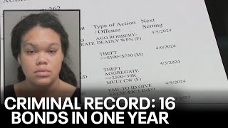 Houston woman sets criminal record - 16 bonds in one year