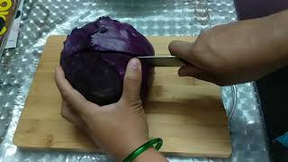 പർപ്പിൾ കാബേജ്||purple cabbage snacks||പർപ്പിൾ കാബേജ് തയ്യാറാക്കാം