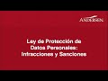 Ley de Datos Personales - Infracciones y Sanciones.