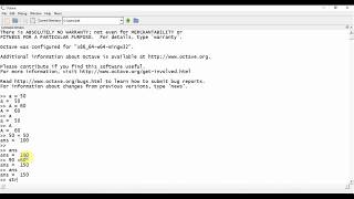 GNU Octave Tutorial 2: Declaring variables