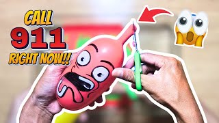 DON'T Cut The Slime Balloon!-Making GLOSSY Slime with Funny Balloons - Satisfying Slime Video