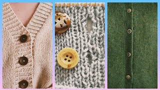 Петли для пуговиц👍🧶/ Петли для кофты/ кардигана/ 💯Как вязать петли просто/ Посидим повяжем