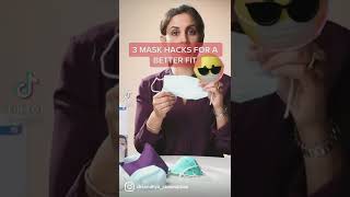 3 #maskhacks for a better surgical #maskfit in less than 60 seconds by Dr Sandhya Ramanathan