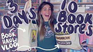 shopping at 10 bookstores in 3 days👀🤪 45+ BOOK HAUL📚🤩 | a vlog💫