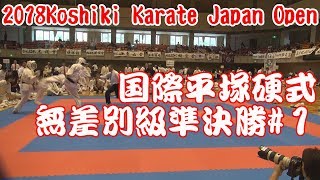 H30平塚硬式空手国際選手権無差別級準決勝2018Japan Open Koshiki Karate#13