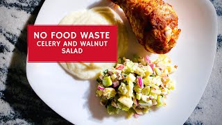 No food waste celery \u0026 walnut salad | Nie marnuj jedzenie salatka z selera i orzechow wloskich