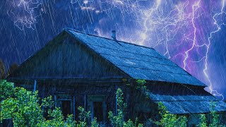 Heavy Rain and Loud Thunderstorm Sounds with Thunder and Lightning Strike Sound Effects | 10 Hours