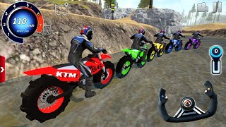 Juego de Motos - Racing Extreme Dirt Bikes stunts Driving #1 / Android IOS gameplay [FHD]