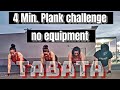 TABATA | 4 MIN. PLANK CHALLENGE | RETO DE PLACHAS PARA QUEMAR GRASA ABDOMINAL..