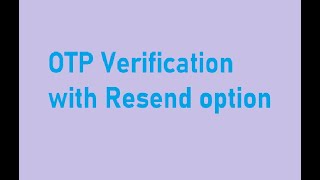 How to send OTP to mobile with resend option in PHP (HINDI)