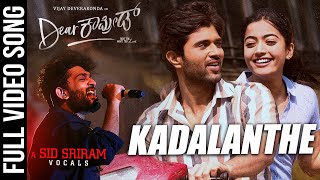 Kadalanthe Video Song | Dear Comrade Kannada | Vijay Deverakonda, Rashmika | Bharat Kamma