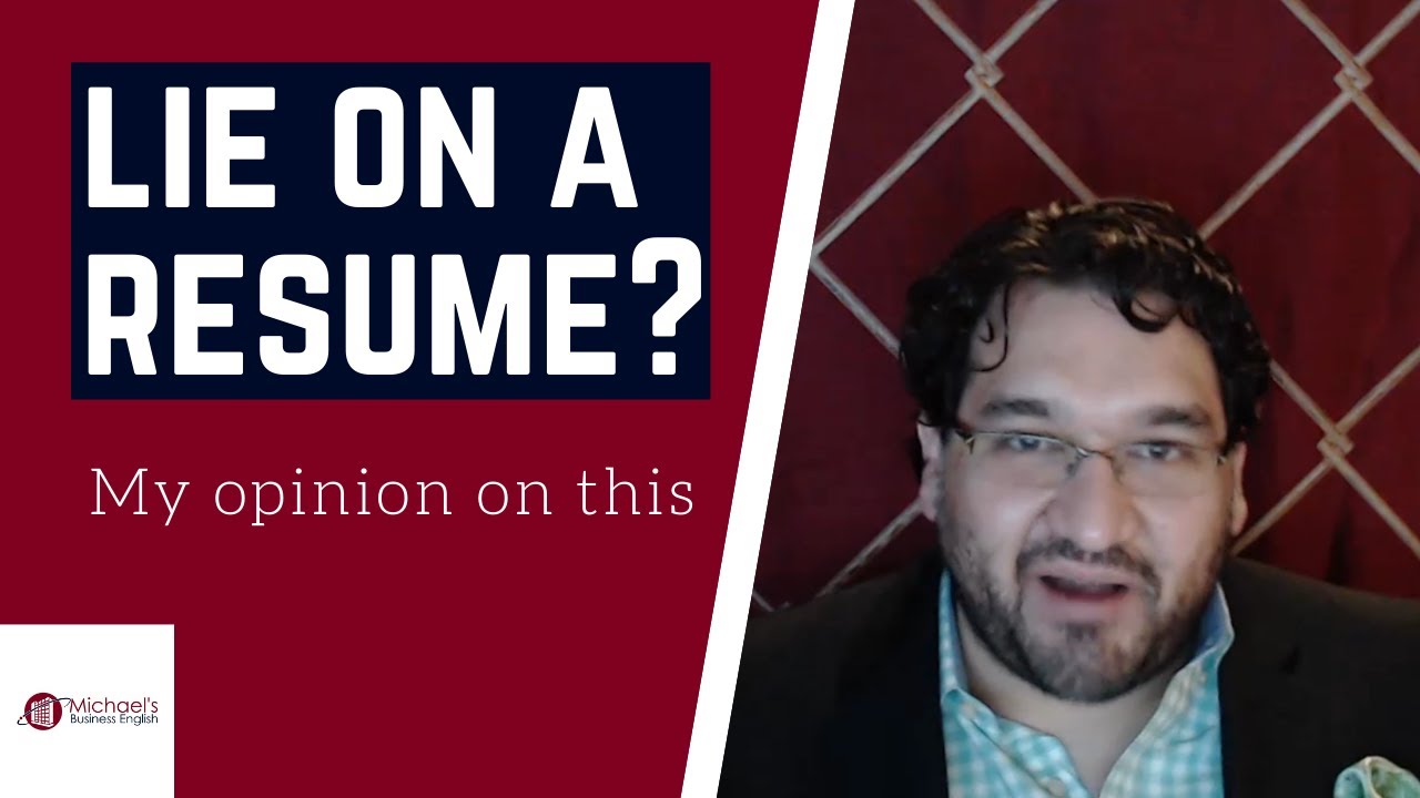 Lie On Your Resume And Still Get The Job Youtube