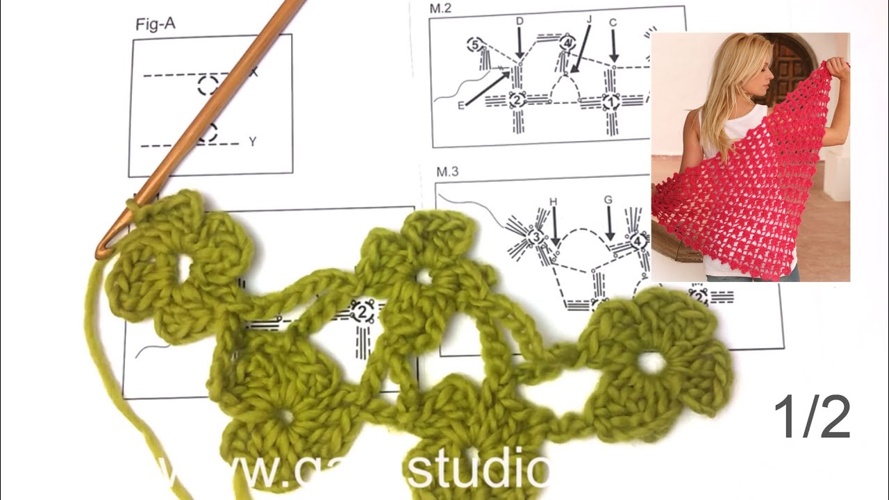 How To Crochet Rows 1 4 In Drops 113 26 Youtube