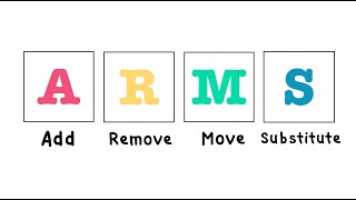 ARMS Strategy for Writing Explained in 7 Minutes: Add, Remove, Move, Substitute
