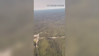Kentucky state police search from the skies for suspect that allegedly shot people on interstate
