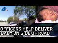 Caught on Camera: Officers Help Deliver a Baby Girl on Side of Road | NBCLA