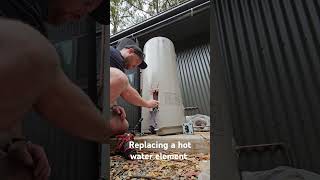 Replacing a hot water element #electrical #water #australia #satisfying ##sparky