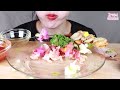 asmr 🌝 봄에는 촛대고동 비단가리비 🌸conch sashimi mukbang