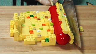 Lego FISH CAKE Soup - LEGO in Real Life / Stop Motion Cooking