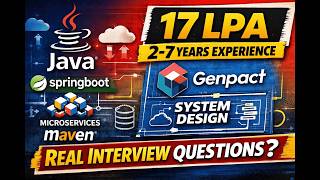 ๐ Genpact Java Developer Interview | Java 8 | Spring Boot | Microservices | SQL | System Design