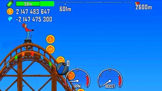 hill climb racing - onewheeler on roller coaster 🎢 | android iOS gameplay #529 Mrmai Gaming